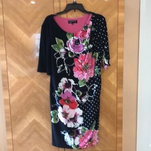 Black and Floral Jones New York Dress